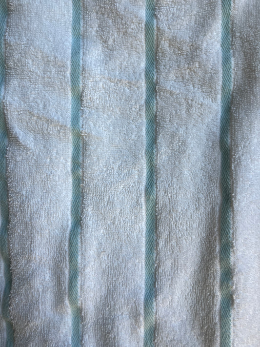 Blue Striped Towel Shorts