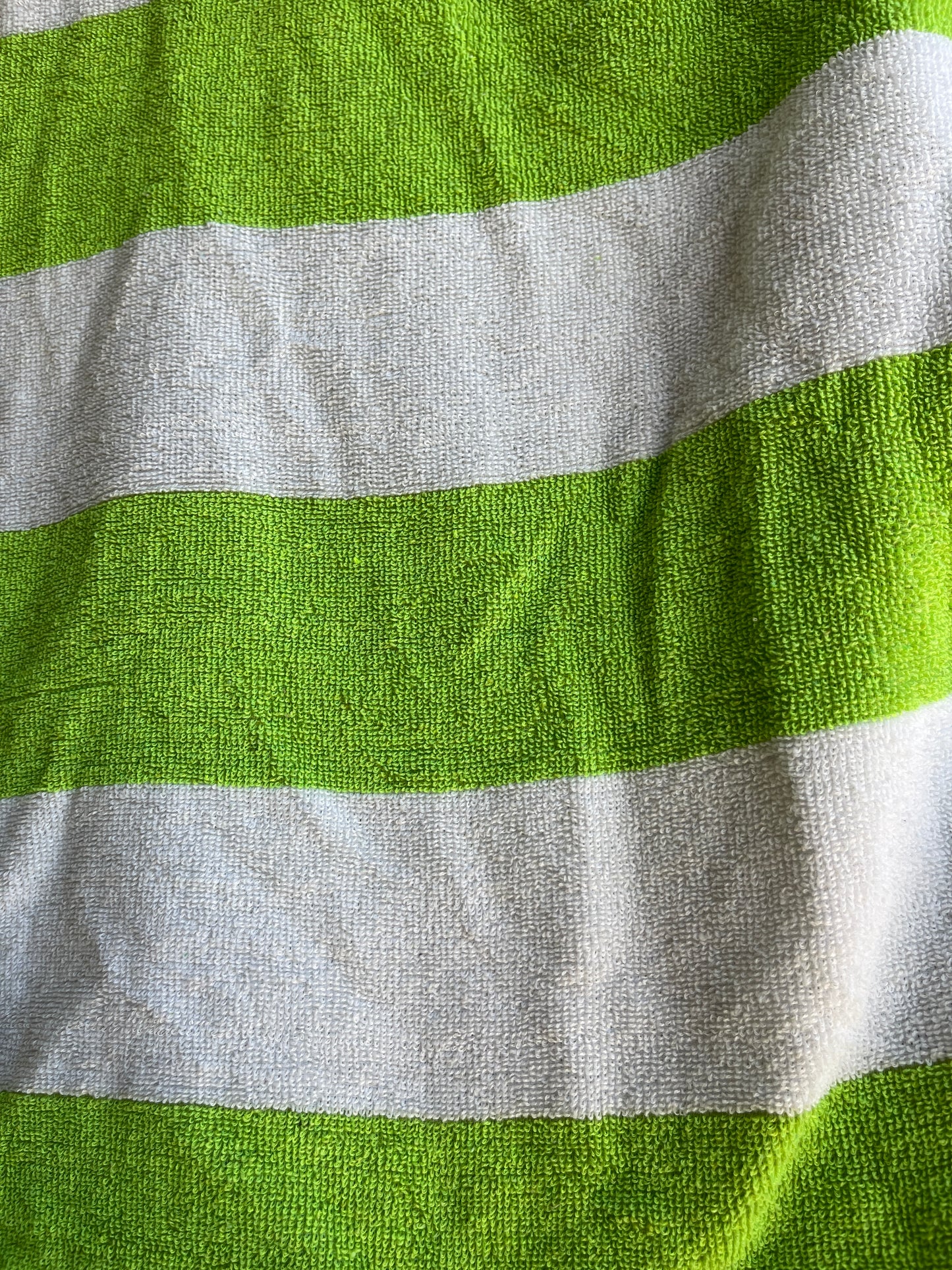 Lime Green Towel Shorts