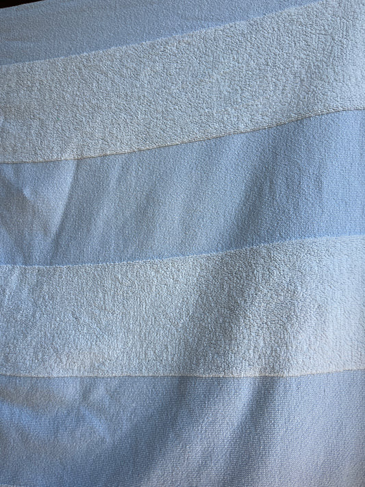 Blue Striped Towel Shorts